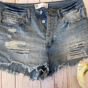 Tillys RSQ Vintage High Rose Cutoffs Sz 13